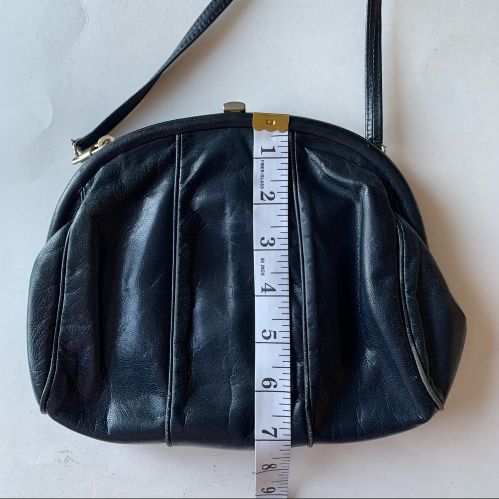 Vtg Bravo Browns Crossbody Bag Navy Blue - Picture 3 of 14